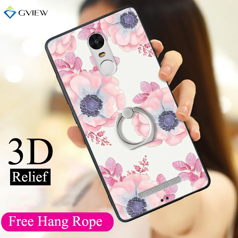 Gview 3D рельеф печати Мягкие TPU + жесткий чехол для Xiaomi Redmi Note 3 5.5 дюймов анти -стук