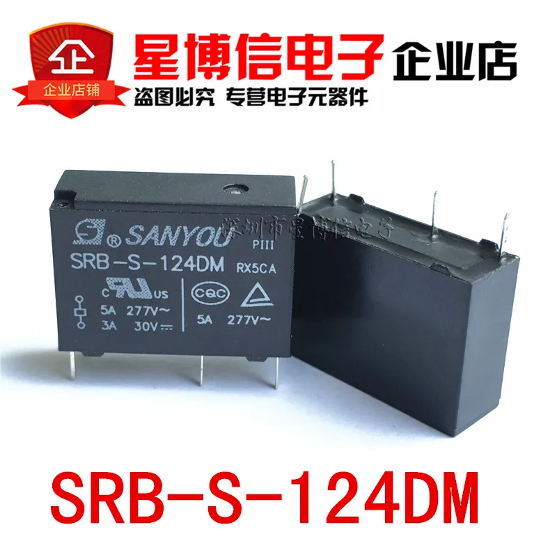 Free shipping 5pieces/lot 100% Original SANYOU SRB-S-124DM 4PINS 5A 277VDC 24V Power Relay | Обустройство дома