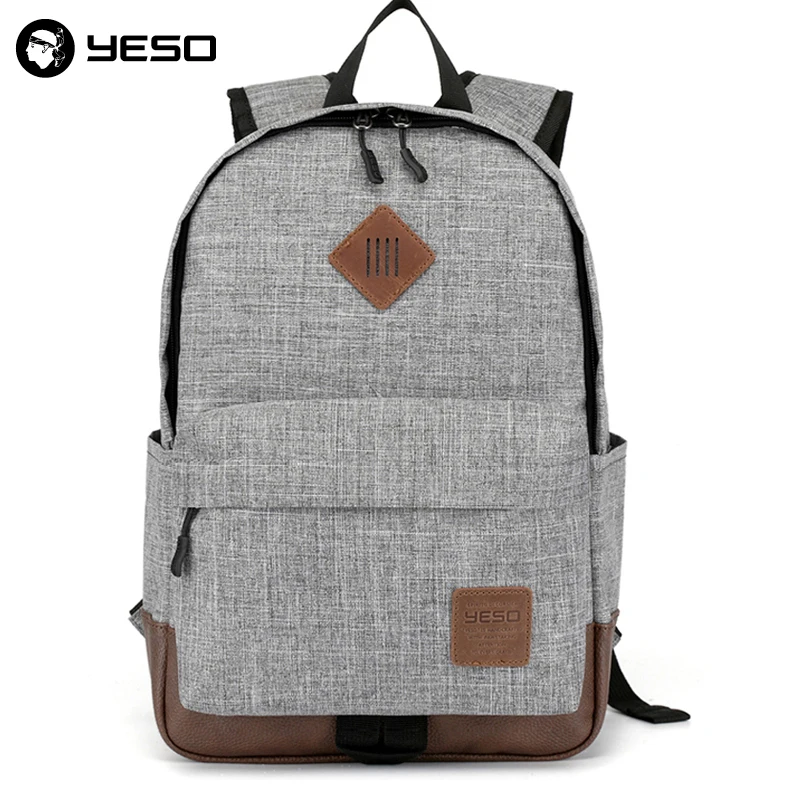 ФОТО YESO Vintage School Bags Backpack for Girls Boys Teenager Student Travel Waterproof Men Women Laptop Backpacks mochila feminina