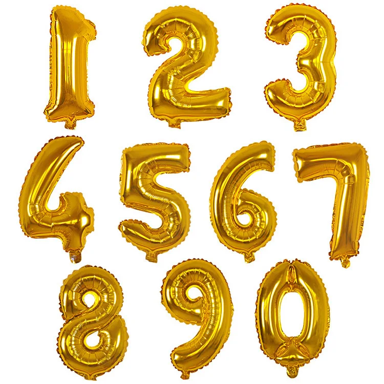 32 inch number balloon 1 2 3 4 5 Number Digit Helium foil Ballons Baby Shower Birthday Party Wedding Decor Balls Supply PAT55 (3)
