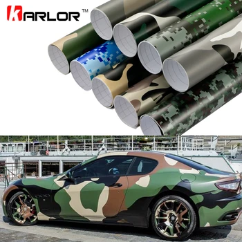 Car Styling Large Digital Woodland Green Camo Camouflage Vinyl Film DIY Stickers Automobiles Motorcycle Car Wrapping
