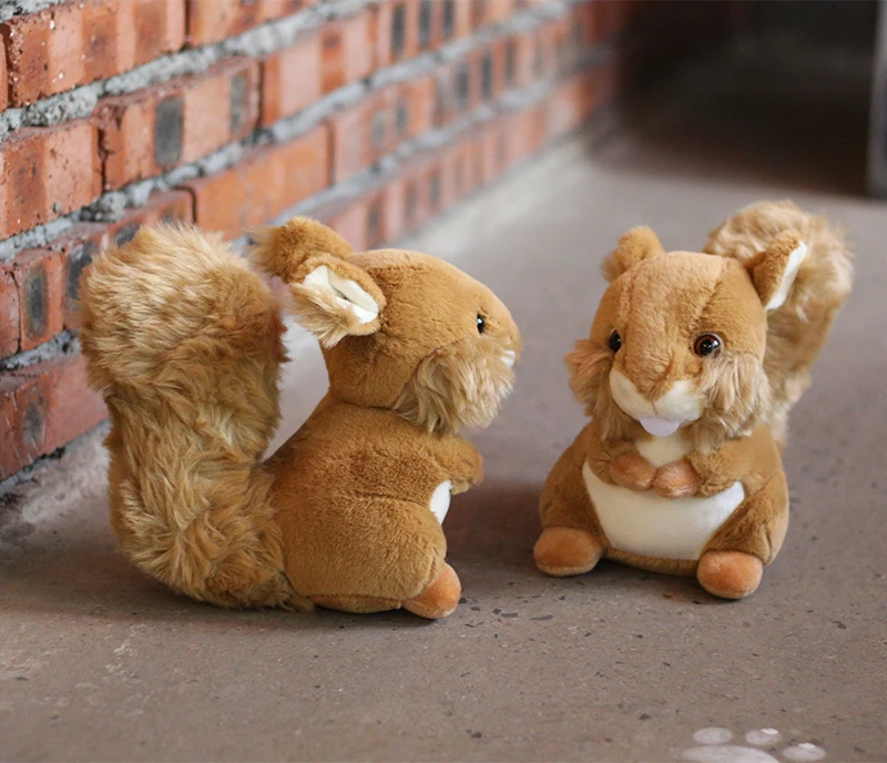 Simulation Eichhörnchen Plüsch Gefüllte Puppe Tierspielzeug Kinder GescYRDE 