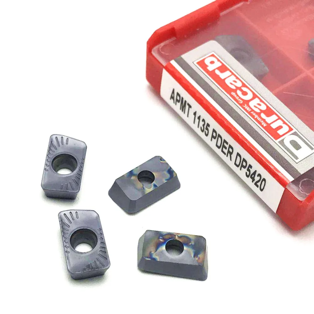 

APMT1135 DP5420/DP5320 Carbide Insert Turning tools Coating CVD+PVD Cutting tools for lathe Mill cnc milling cutter APMT1135PDER