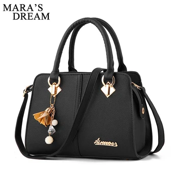 

Mara's Dream Brand Women Solid Color Totes Panelled Small Handbag Hotsale Lady Party Purse Crossbody Messenger Shoulder Bags
