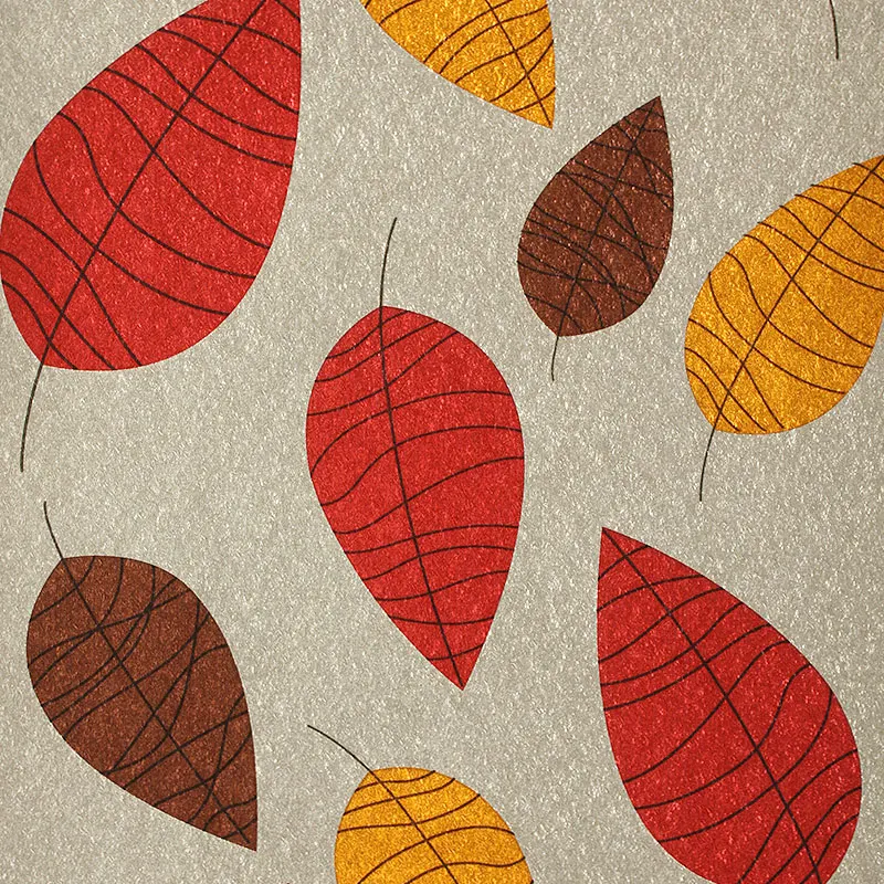 Fashion Leaf Background Wallpaper Modern Living Room Bedroom