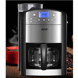 Автоматическая Кофе машины 1.25L изоляции капельного Кофе чайник шлифования кофемолка цифровой Дисплей Cafetera AC-M125A
