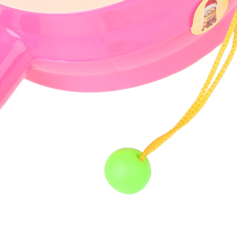 Детские мультфильм музыкальный инструмент колокольчик встряхивания погремушка барабан спин Fun Kids игрушка
