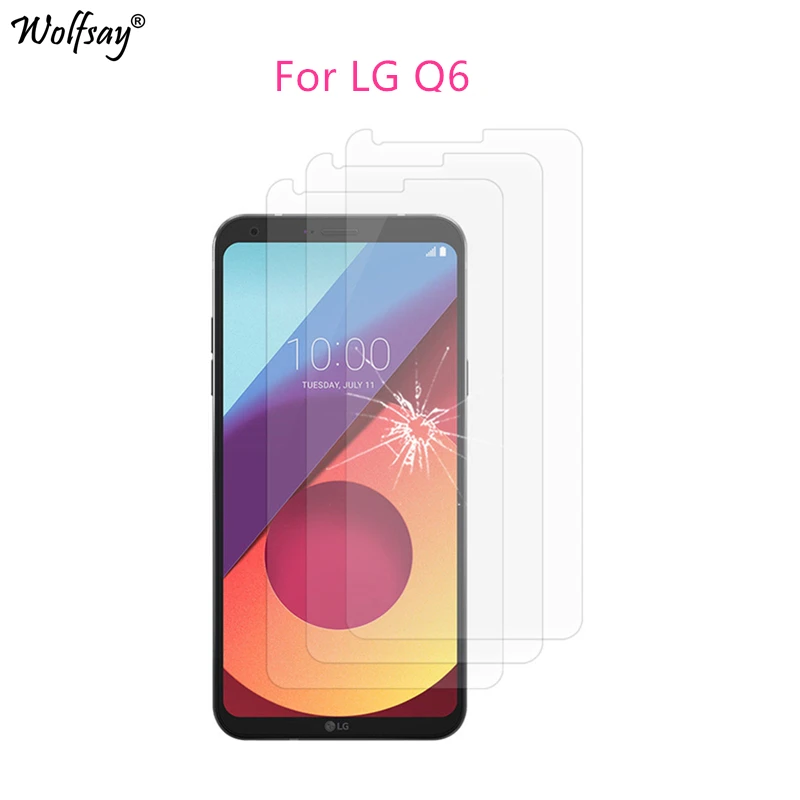 

Wolfsay 2PCS Glass for LG Q6 Film Screen Protector Tempered Glass for LG Q6 alpha Q6a Q 6 a Glass for LG Q6 Protective Film 5.5"