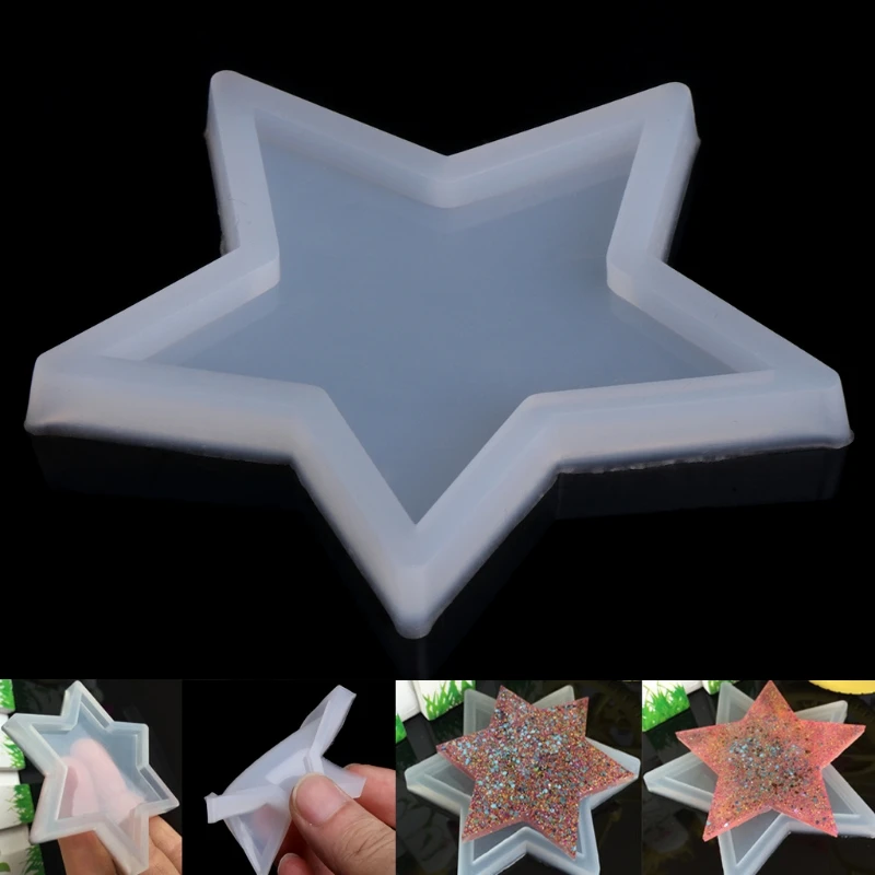 

Five-pointed Star DIY Silicone Pendant Mold Making Jewelry Pendant Resin Casting t44