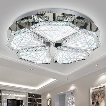 

LED100W-300W Acrylic Crystal Round Sitting Room Dining-room Bedroom Absorb Dome Light 110-240V