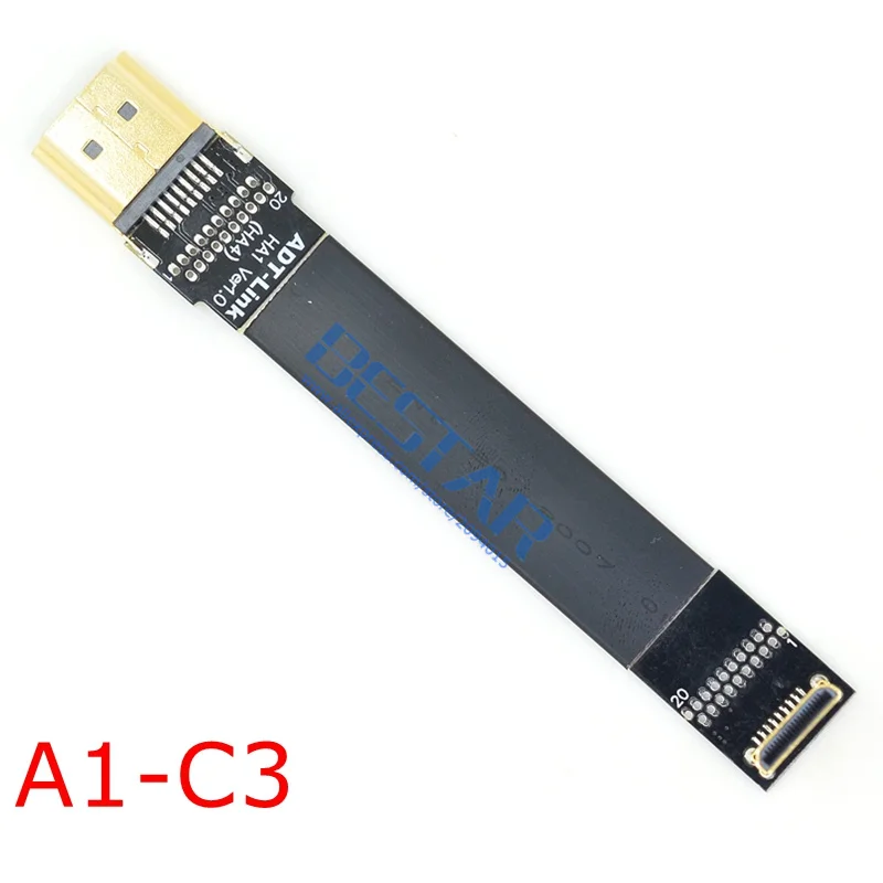A1 HDMI 2 0 A Male to FPV Mini Micro экранированный FPC плоский кабель 4k 60Hz 5 см м для мультикоптера