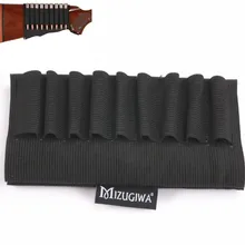 10 шт./партия Mizugiwa держатель патрона для винтовки неопреновый 9 патронов патрон для винтовки черный прикладом caza