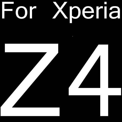 9H 0,26 мм HD Премиум Закаленное стекло для sony Xperia Z Z1 Z2 Z3 Z4 Z5 Compact C L E5 E3 M2 M4 M5 Aqua взрывозащищенный чехол для экрана - Цвет: For Z4