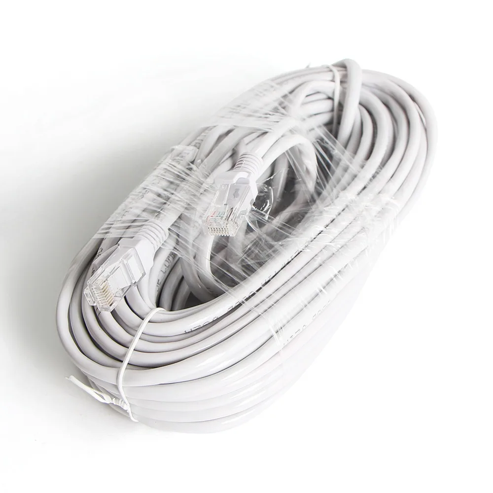 Серый кабель Ethernet CAT5/20m/30m/50m RJ45 сетевой CCTV Lan для NVR систем ip камер|cable rj45|cable forcable