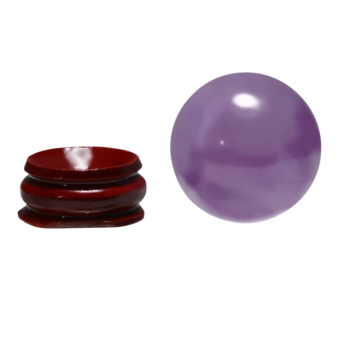 New Beautiful 30mm Natural Purple Amethyst Quartz Crystal Healing Ball Sphere Ornaments + Stand Beautiful Home Decoration