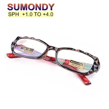 SUMONDY высококлассные очки для чтения, женские модные брендовые дизайнерские тонкие Асферические жесткие линзы из смолы, очки для пресбиопии G416