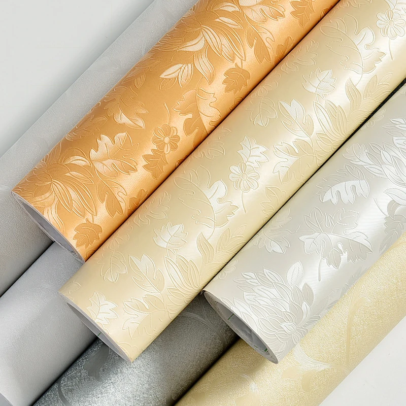 

PVC Self adhesive Wallpaper Furniture Renovation Stickers Waterproof Kitchen Cabinets Wardrobe Door Wood Decorative Boeing Film
