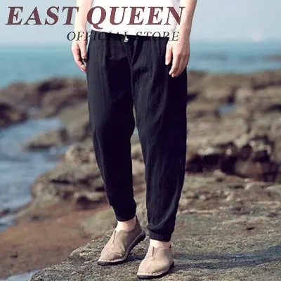 Традиционная китайская одежда Китайская традиционная одежда для мужчин одежды стиля Востока для мужчин Униформа кунг-фу мужские брюки KK663 W - Цвет: 2