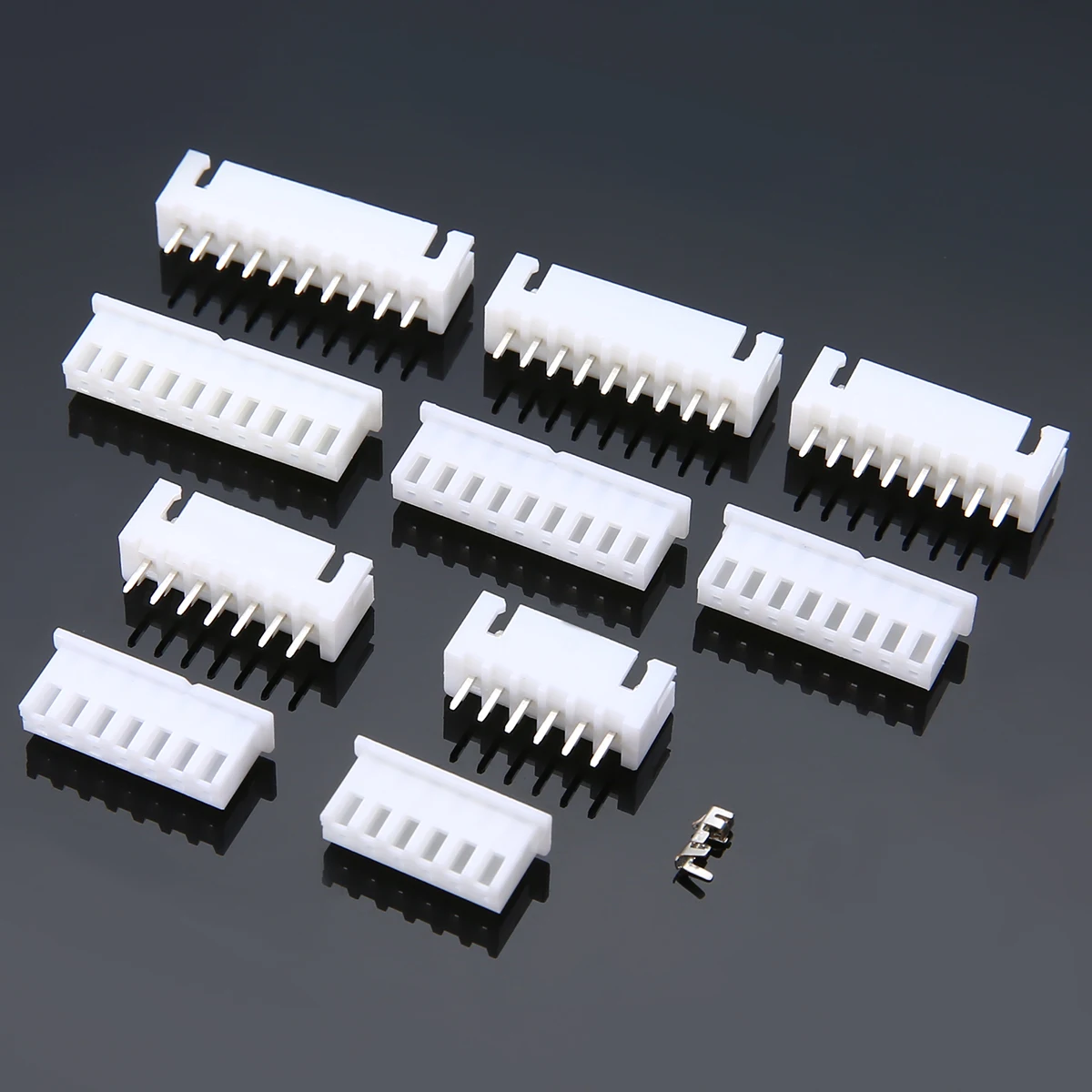 25 Set JST-XH 6-10 Pin Wire Terminal Pin Terminal Housing PCB Header Wire Connectors 2.54mm AWG#24-#32