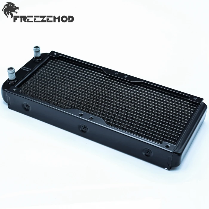 

FREEZEMOD 240mm fin aluminium computer Water cooling radiator 18tubes for 2*12cm fans. New-SR-L240F10