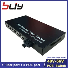 Bliy 10/100 Мбит/с 9 портов poe коммутатор IEEE802.3af/at 8 POE коммутатор ethernet переключатель питания для ip-камеры и wifi роутера gigabit