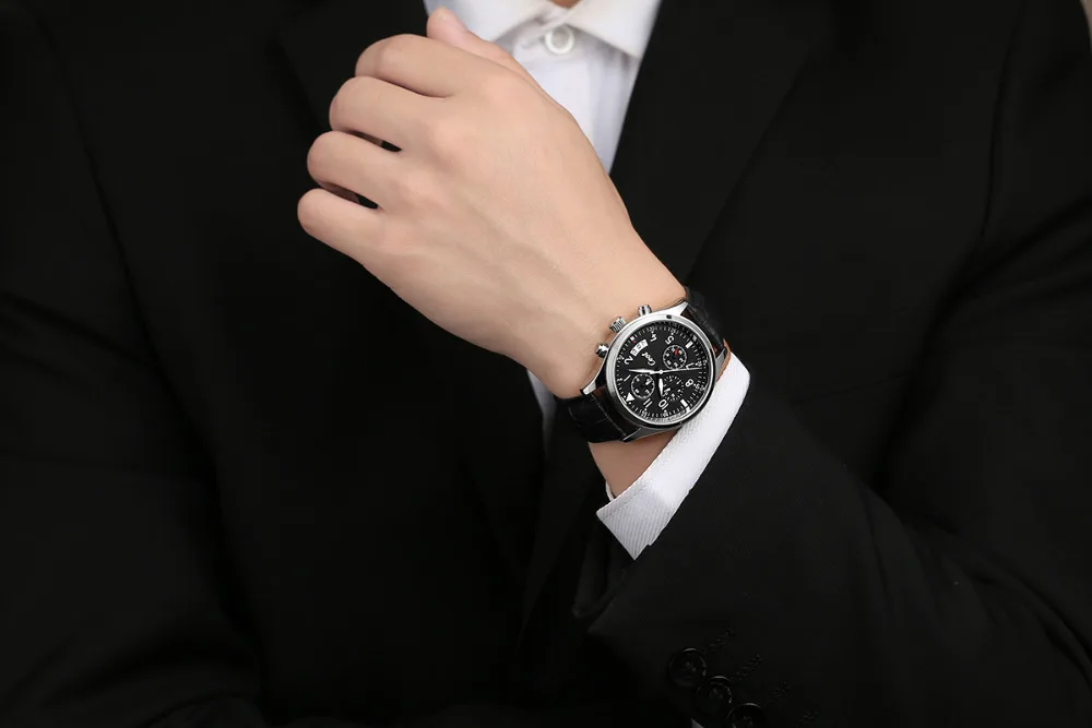 Для мужчин и wo мужчин одного цвета коричневый ремешок оригинальный Простой Классический повседневное модные кварцевые часы