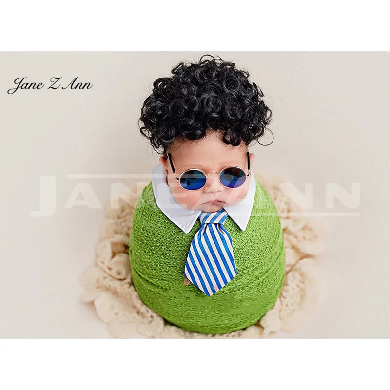 

Jane Z Ann Baby props Creative baby photography clothing infant newborn /100 days photography clothes gentleman tie wrap suit