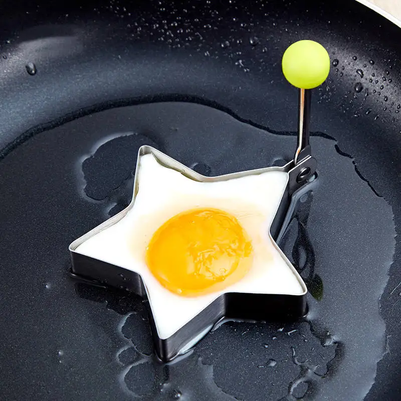 5 шт./компл. Нержавеющая сталь Fried Egg Плесень DIY звезда цветок круглый Сердце Shaper жарки яйцо кольца завтрак яйцо Пособия по кулинарии блин кольца