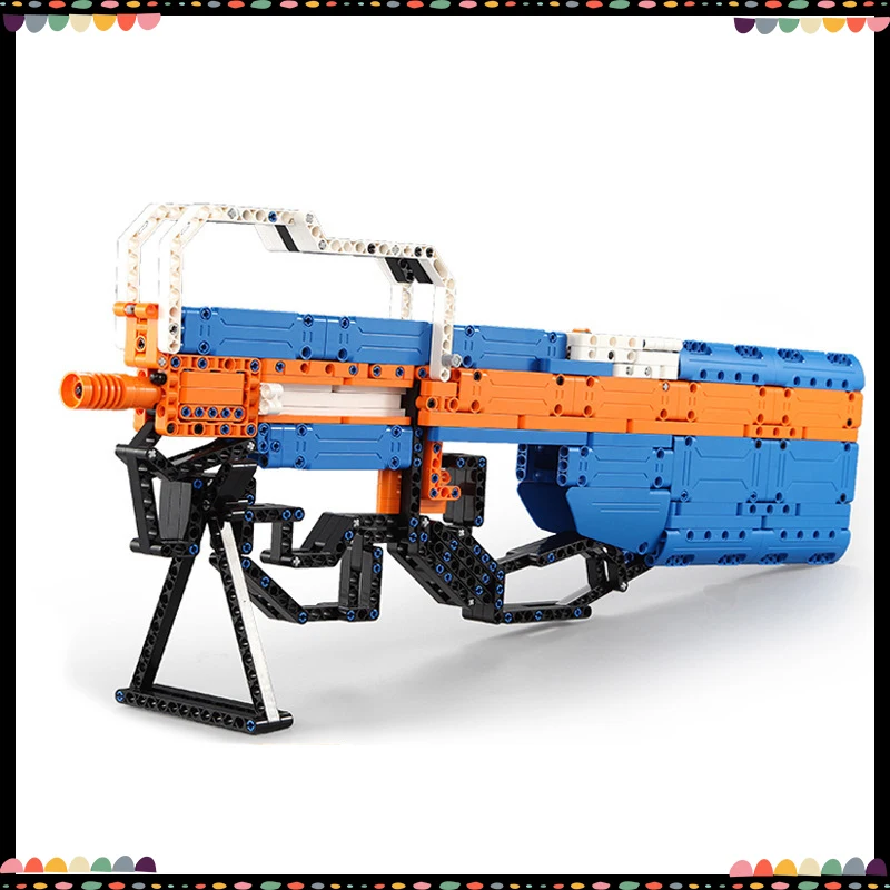 

High Simulation P90 Action Shotguns Guns Legoing Building Blocks Military Series Technology Bricks Toys For Kids Children Gifts