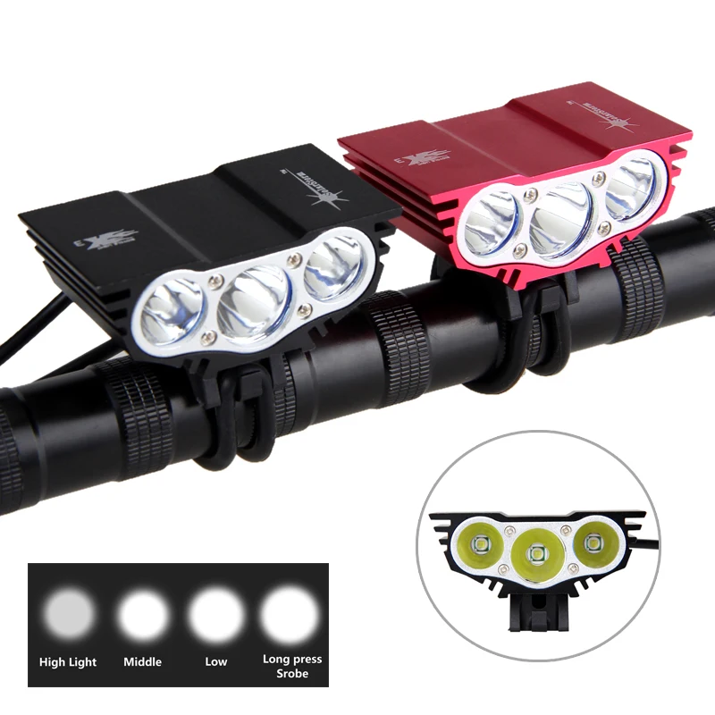 Best 8000 Lumens Bicycle Light  T6 LED Cycling Light Front Bike Lamp 4 Mode Torch+ Battery Pack+Charger 1