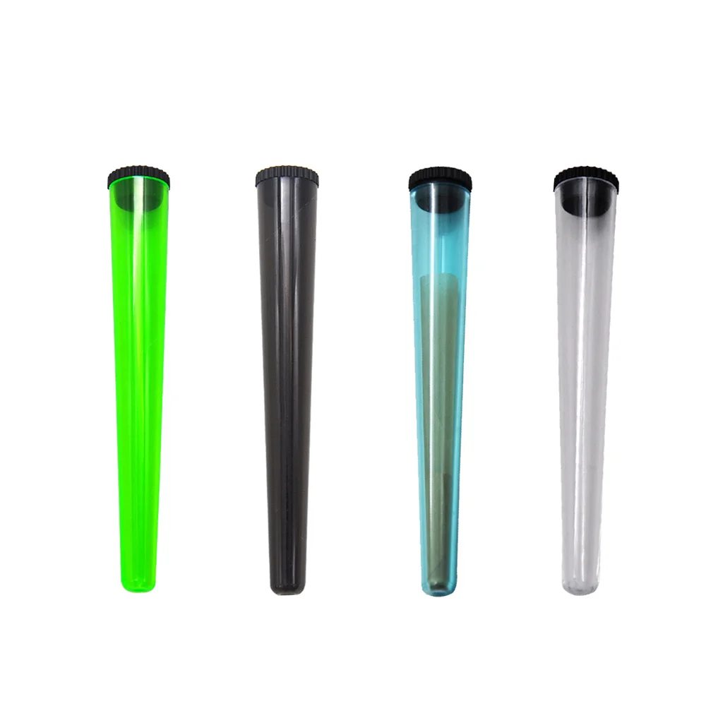 

5pc New Arrival Acrylic Doob Tubes 115MM Cigarette Storage Cones Airtight Tube Tube Doob Waterproof Pill Box