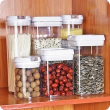 Утолщенная пластиковая прозрачная пищевая герметичная банка бутылки сухофрукты зерна холодильник свежий ящик для хранения кухня герметичный контейнер