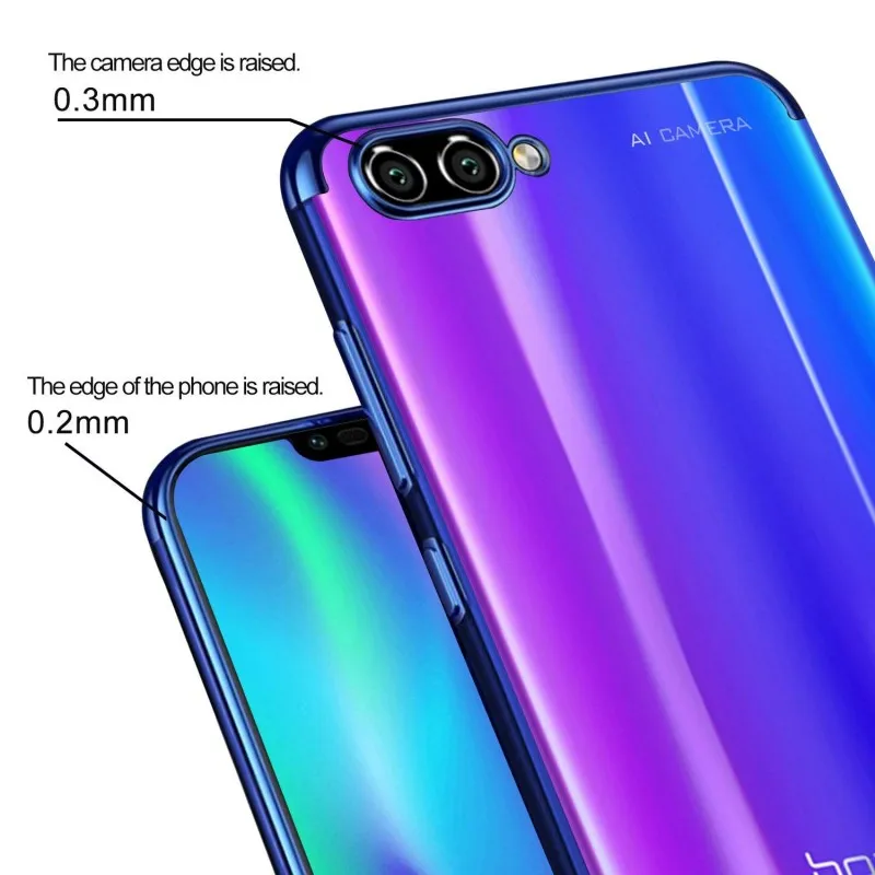 Plating Transparent Case For Huawei Honor10 9 8 Lite V10 V9 Honor 7X 8X Max 7C 8C Cover Silicone Case For Huawei Y7 Y6 Y5 Y9 Prime 2018 2017 2019  (27)
