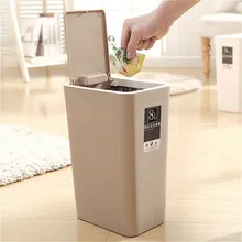 12л настенный пресс-тип мусорный бак кухонный мусорный контейнер туалет пластиковые мусорные контейнеры ванная комната мусорные баки