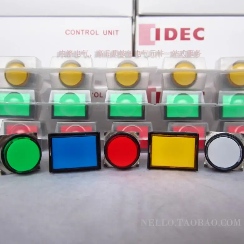 

[ SANY ]Japan and spring IDEC illuminated pushbutton 16mm Moments / Round self-locking AL6M/HA 1a1b DC24V--10PCS/LOT