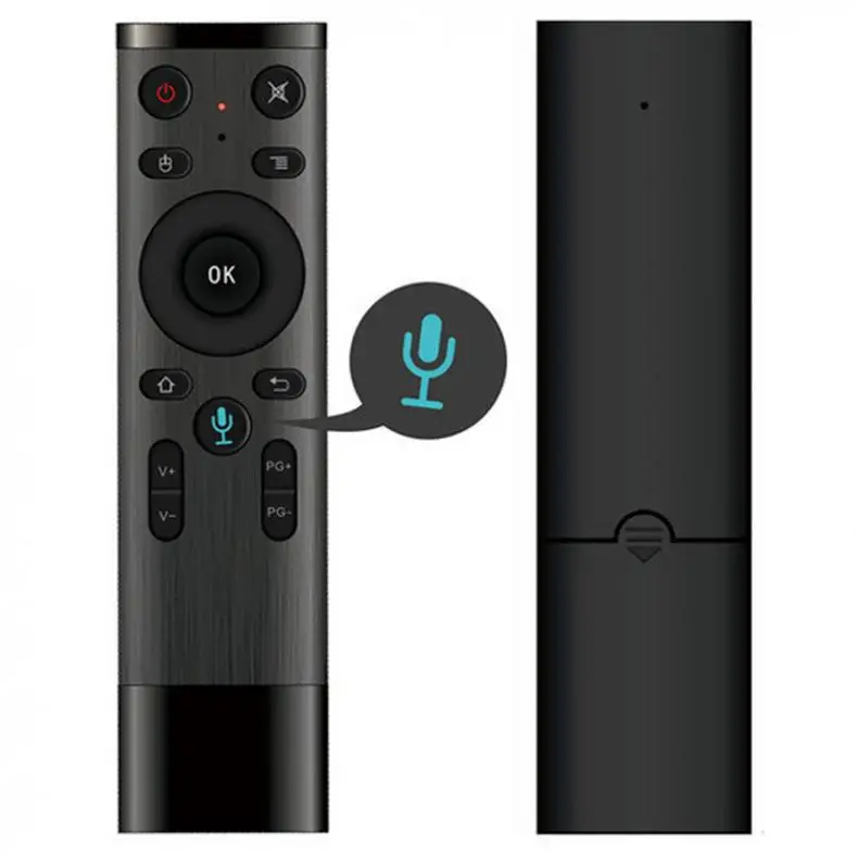 

2019 Voice Wireless 2.4G Voice Remote Control for Smart TV Android Box IPTV With USB Receiver