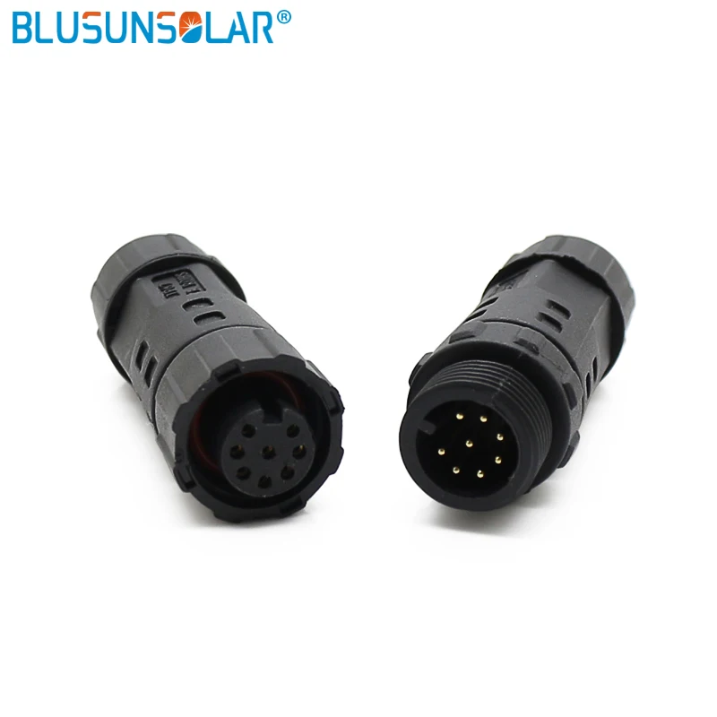 

M12 Waterproof Connector Electrical Terminal Adapter Wire Connector Tread and Soldering Wire to Wire connector for LED Light