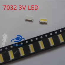 Светодиодный светильник SAMSUNG, 50 шт., с подсветкой, Edge, светодиодный, серия TS732A, 3 в, 7032, SPBWH1732S2LVD1BIB, холодный белый, ТВ-приложение