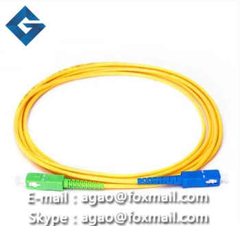 

SC/APC-SC/APC DUPLEX 9/125 fiber patch cord jumper cable, Singlemode 3M
