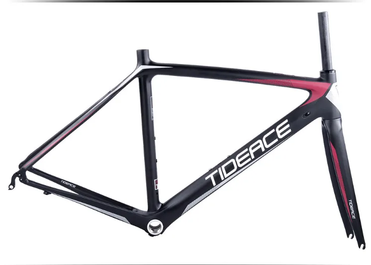 Sale 2017-2018 Tideace aero Cadre Route Frameset Made in China Carbon Fiber Road Bike Frame Bicycle Frame 50/53/55cm 29