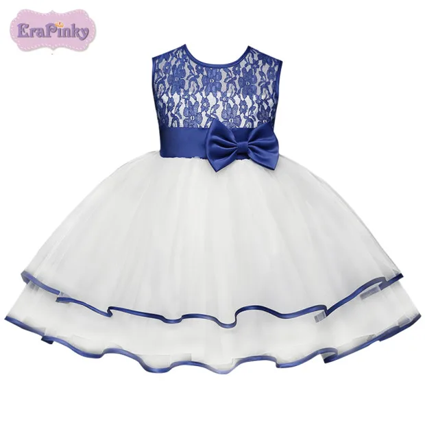 

Erapinky Girl Dress Kids Girls Backless Dress Bow Lace Ball Gown Party Dresses Easter Dress For Girls 8year old Child Clothes