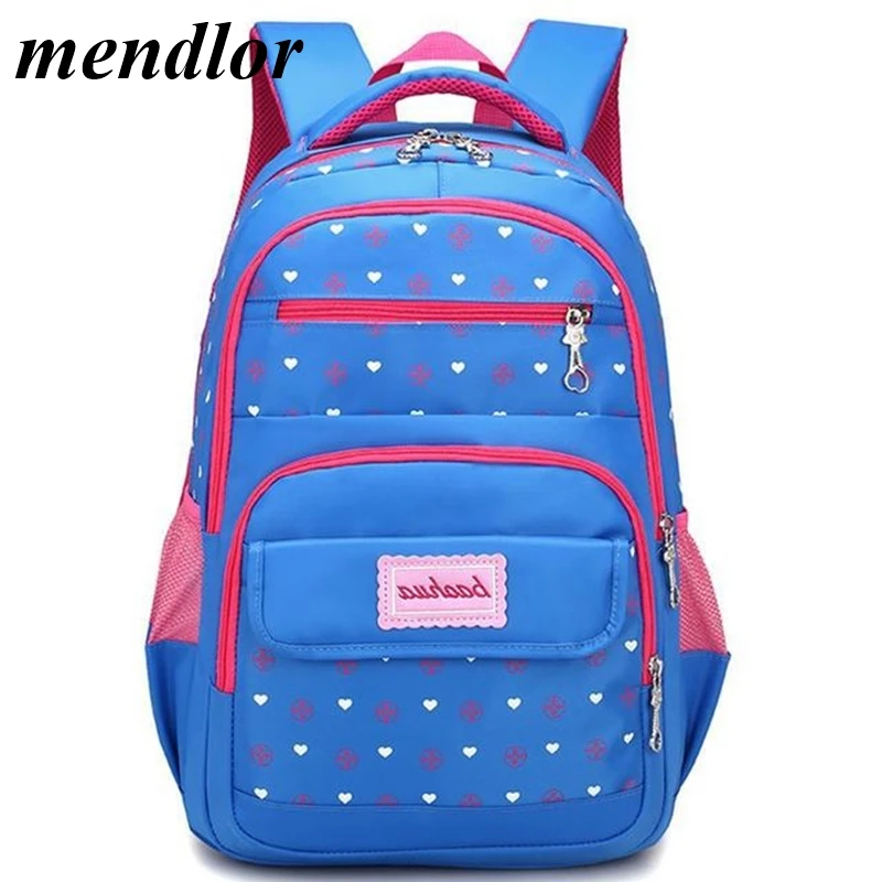 

New Dot Printing Girl School Bag Kid Backpack Zipper Backpacks School Bags For Teenagers Girls kids bag