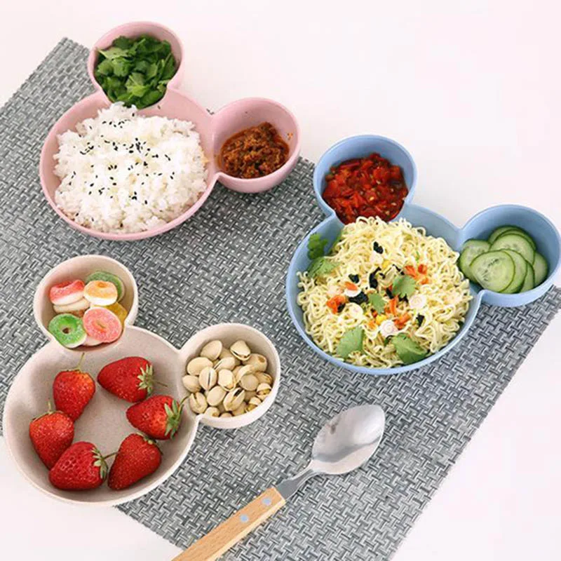 Cartoon Wheat Straw Baby Feeding Bowl Tableware Wheat Plate for Kids Children Infant Dish Training Dinnerware Cute Dishes Tray Cartoon Wheat Straw Baby Feeding Bowl Tableware Wheat Plate for Kids Children Infant Dish Training Dinnerware Cute Dishes Tray