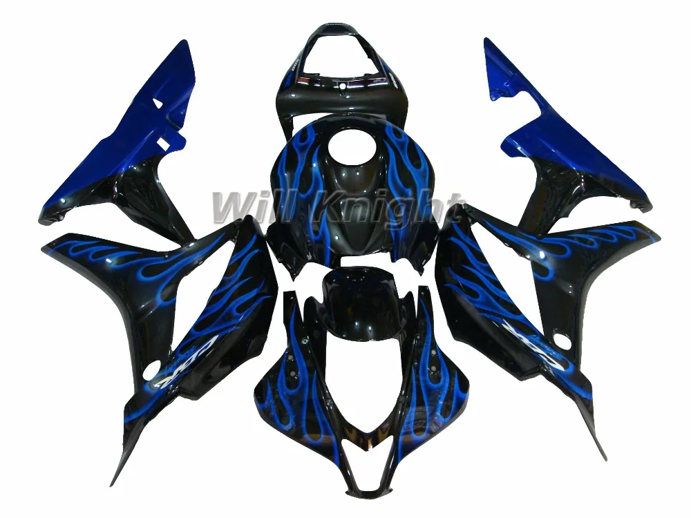 Обтекатель Наборы для Honda CBR600RR CBR600 F5 2007 2008 Blue Flame АБС Пластик Инъекции Мотоцикл