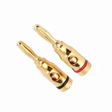 20pcs/lot Golden Plated Musical Audio Speaker Wire Cable Connector 4MM Banana Plug 20pcs/lot Golden Plated Musical Audio Speaker Wire Cable Connector 4MM Banana Plug