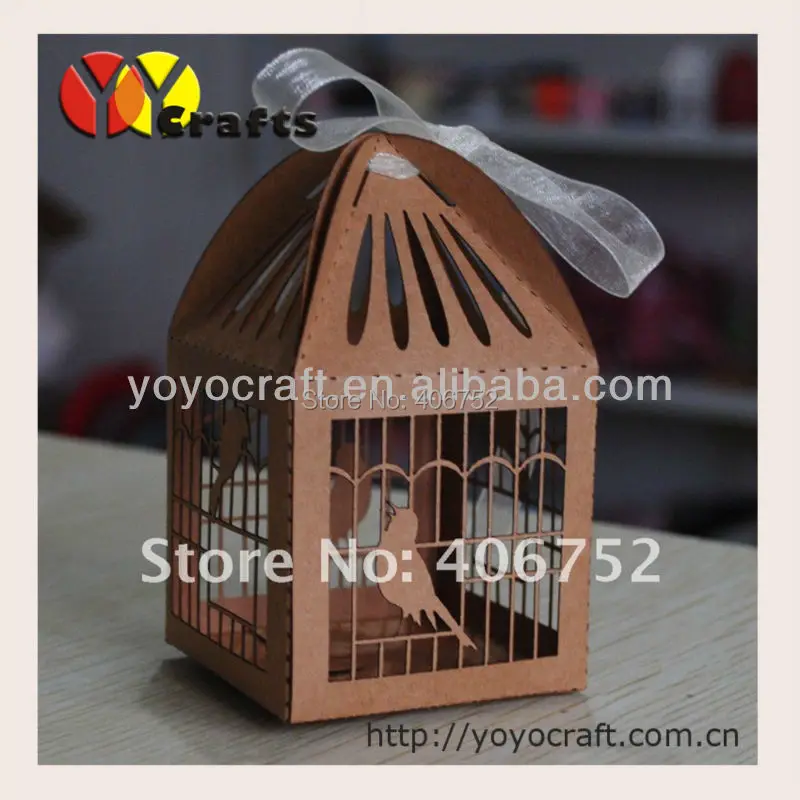 wholesale new design laser cut wedding decoration & gift box birdcage