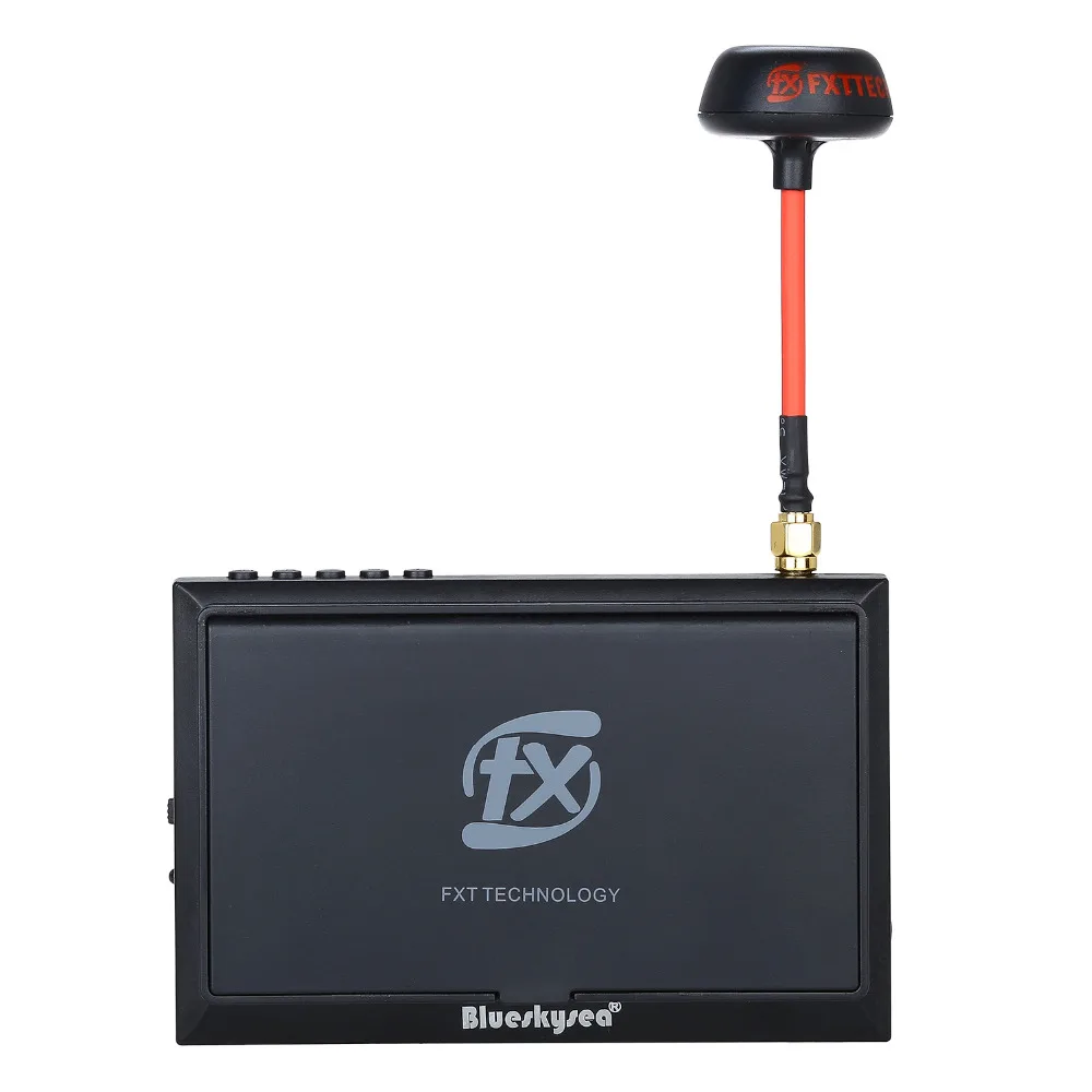 Blueskysea FX F408 4 3 &quotLCD 5 8G 32Ch FPV монитор 2 в 1 беспроводной приемник Черный/W для