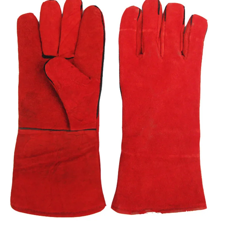 Welding Gloves Cowhide Electric Leather Welding Protective Glovesin