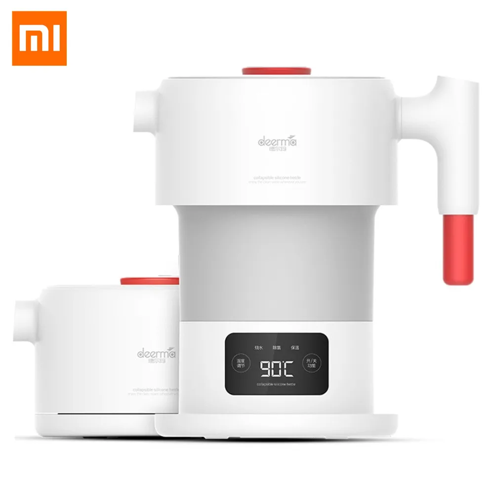 

Xiaomi Deerma 0.6L Touch Folding Portable Electric Water Kettle Handheld Water Flask Pot Auto Power-Off Protect Household Travel