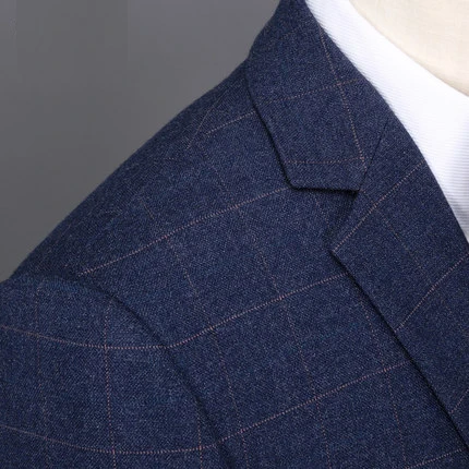 New Coming Business Casual Style Plus Men Suits Double Breasted Groom Tuxedos Prom Party (Jacket+Pants) 2 Pieces Men Suits